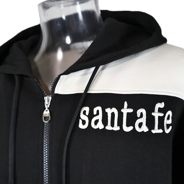 ・30%OFFサンタフェ パーカーブルゾン2025新作 春夏モデル メンズ バックロゴ刺繍 フルジップ　 LL(50)　3L(52)　4L(54)【ギフト包装無料】 santafe 日本製 b-259-83410-019