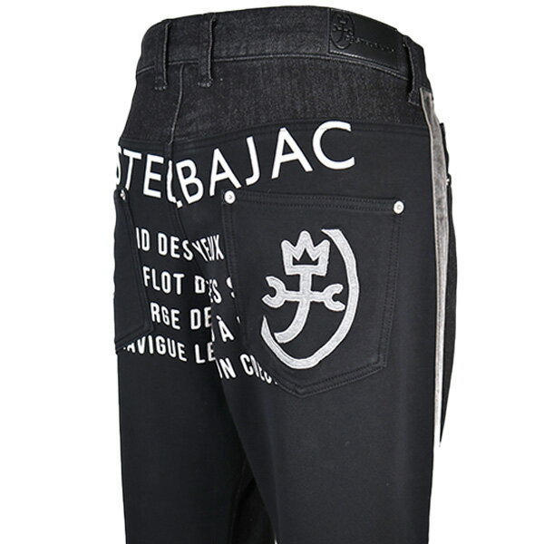 ・30%OFFカステルバジャック ジーンズ23-24新作 秋冬 メンズ デニム＆ジャージ 切替 ロゴ