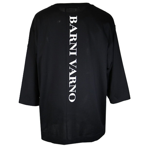 Rakuten - ・バーニヴァーノ【L】七分袖Tシャツ2026新作 春夏 メンズ丸首（クルーネック） ロゴプリント 【ギフト包装無料】BARNI VARNO 日本製 hh5535-09