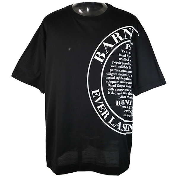 乐天商城 - ・30%OFFバーニヴァーノ【LL】半袖Tシャツ　2025新作 春夏 メンズ丸首（クルーネック） サークル ロゴプリント 【ギフト包装無料】 BARNI VARNO 日本製 ht5242-09