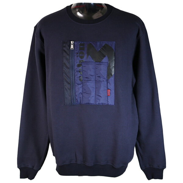 ・ミラショーン トレーナー25-26新作 秋冬メンズ ロゴプリント ポケット付き L(48)　LL(50)【ギフト包装無料】 mila schon to7325470-108-59