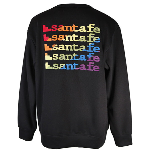 ・30%OFFサンタフェ トレーナー 23-24新作 秋冬 メンズ　グラデーション バックロゴ刺繍　丸首（クルーネック）　LL(50)／3L(52)【ギフト包装無料】 santafe 日本製 to233-86420-019