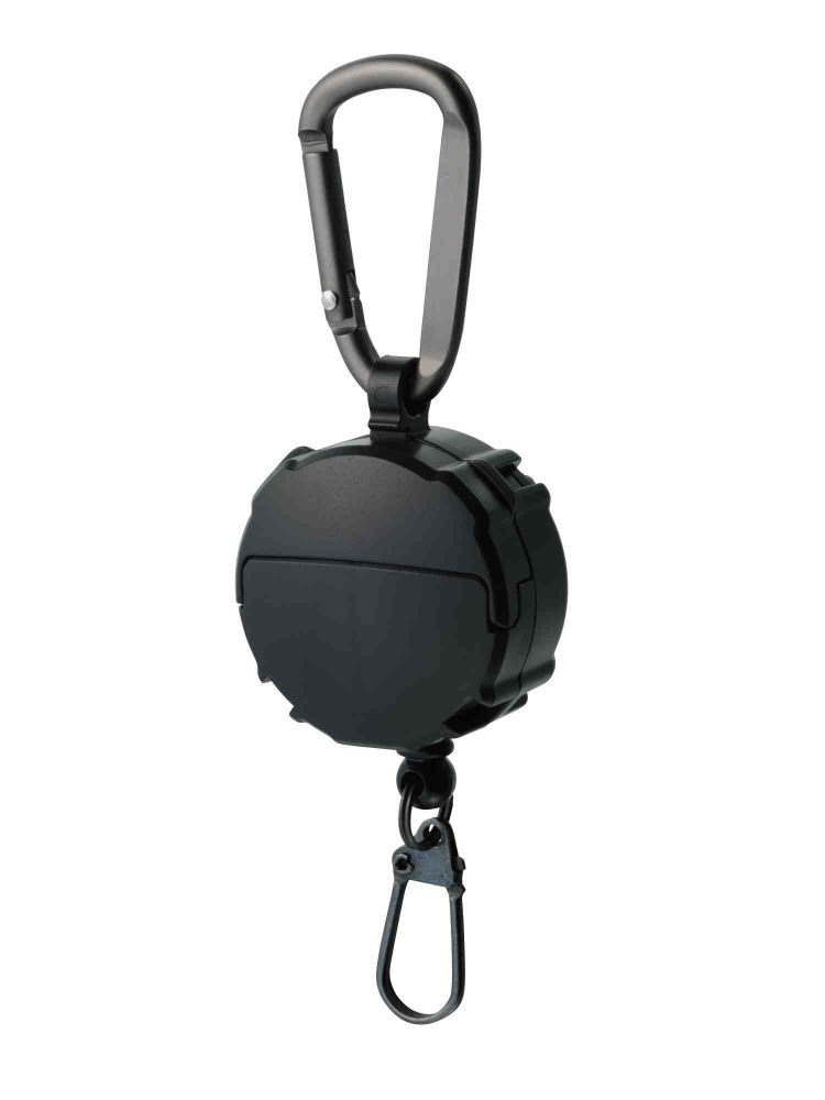 コメント●サイズ：115x36x34mm●重量：22g日本製 メーカー：第一精工株式会社品名：クリップオンリール+マイクロケース　ブラック