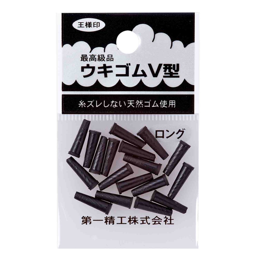 コメント●小：直径4mmx10mm●ロング：直径4mmx13mm日本製 メーカー：第一精工株式会社品名：ウキゴム110円　ロング