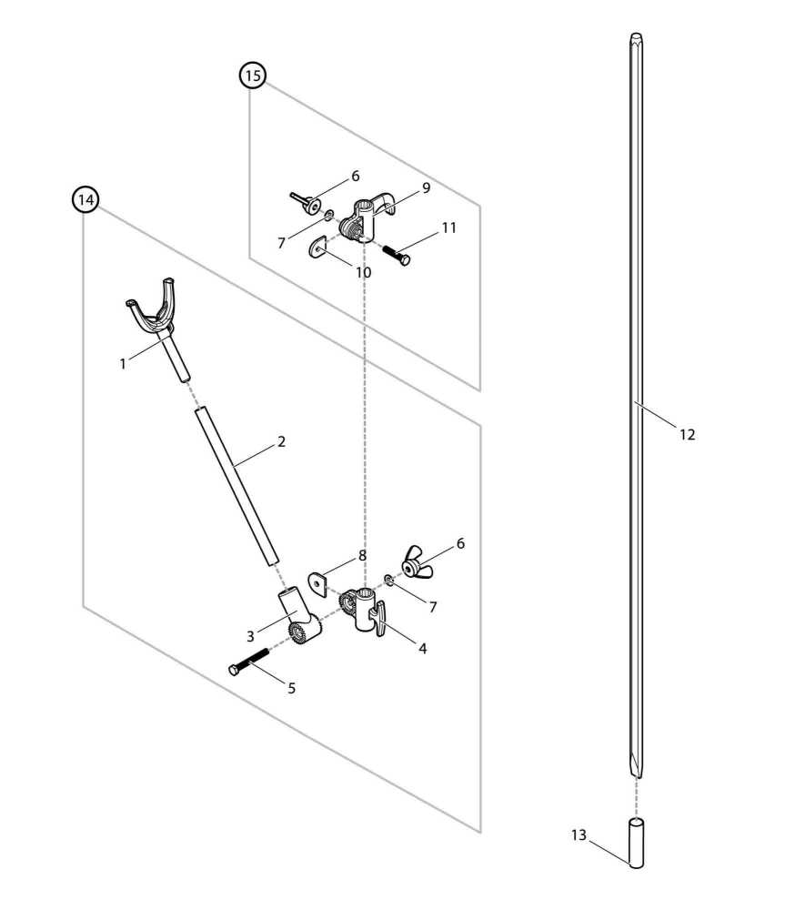 Rakuten - 【部品】 竿受セット (39664) パーツNo.14 [第一精工 キングピトン 2号]