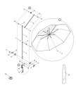 コメント メーカー：第一精工株式会社品名：ブラケットB ( キングパラソル150　フル装備 )：パーツNo.14