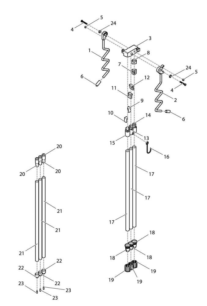 【部品】 アルミパイプ15x0.5x400 (39549) パーツNo.17 [第一精工 サーフ三脚 アルミ製ミニ2号]