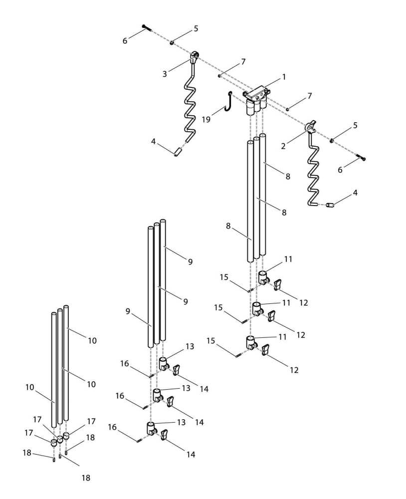 【部品】 アルミパイプ17x0.5x420 (39522) パーツNo.8 [第一精工 サーフ三脚レバー式DX 3号]