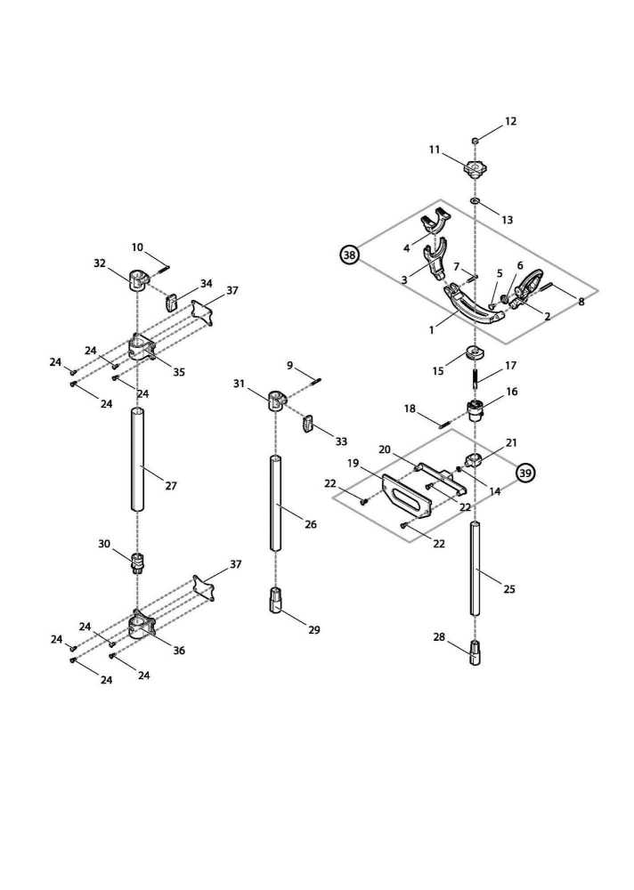 【部品】 ピン4x22 (59055) パーツNo.7 [第一精工 クーラー受三郎小継三段式]