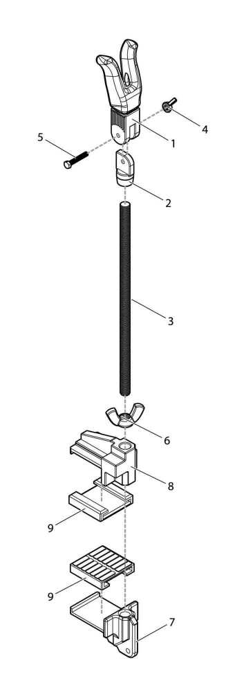 【部品】 竿受本体セット (09332) パーツNo.1 [第一精工 ラーク竿掛け8号]