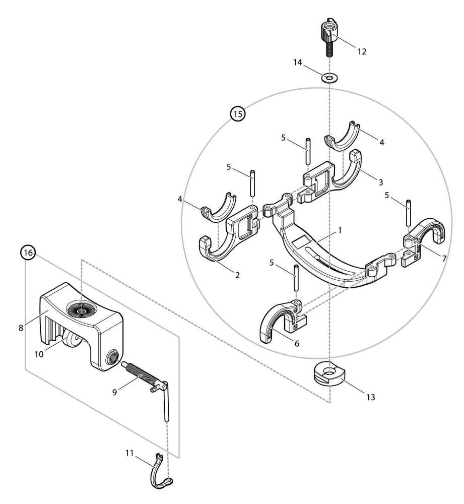 【部品】 クランプ (09554) パーツNo.8 [第一精工 受二郎ミニ]