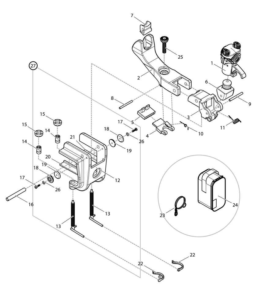 【部品】 クランプセット (09019) パーツNo.27 [第一精工 ハイラーク16]