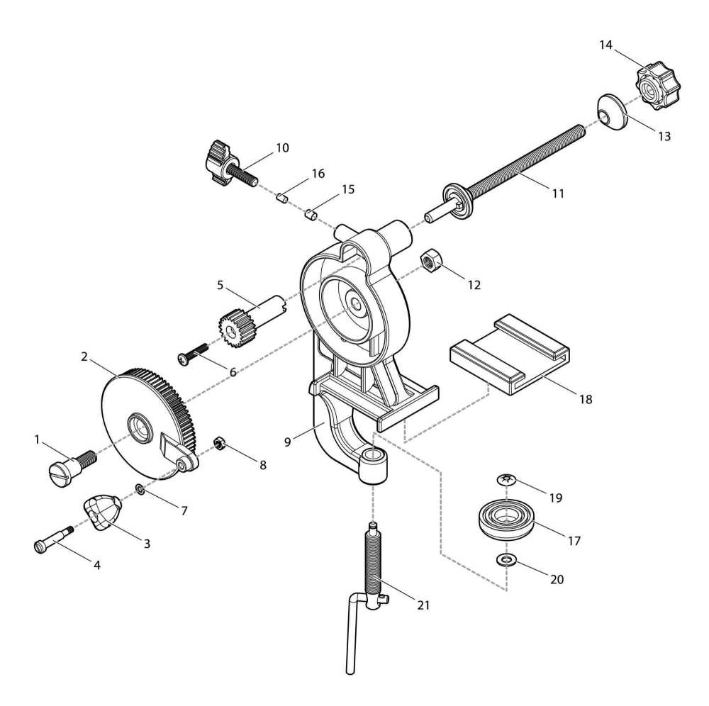 【部品】 ハンドルノブボルト (39432) パーツNo.4 [第一精工 高速リサイクラー]