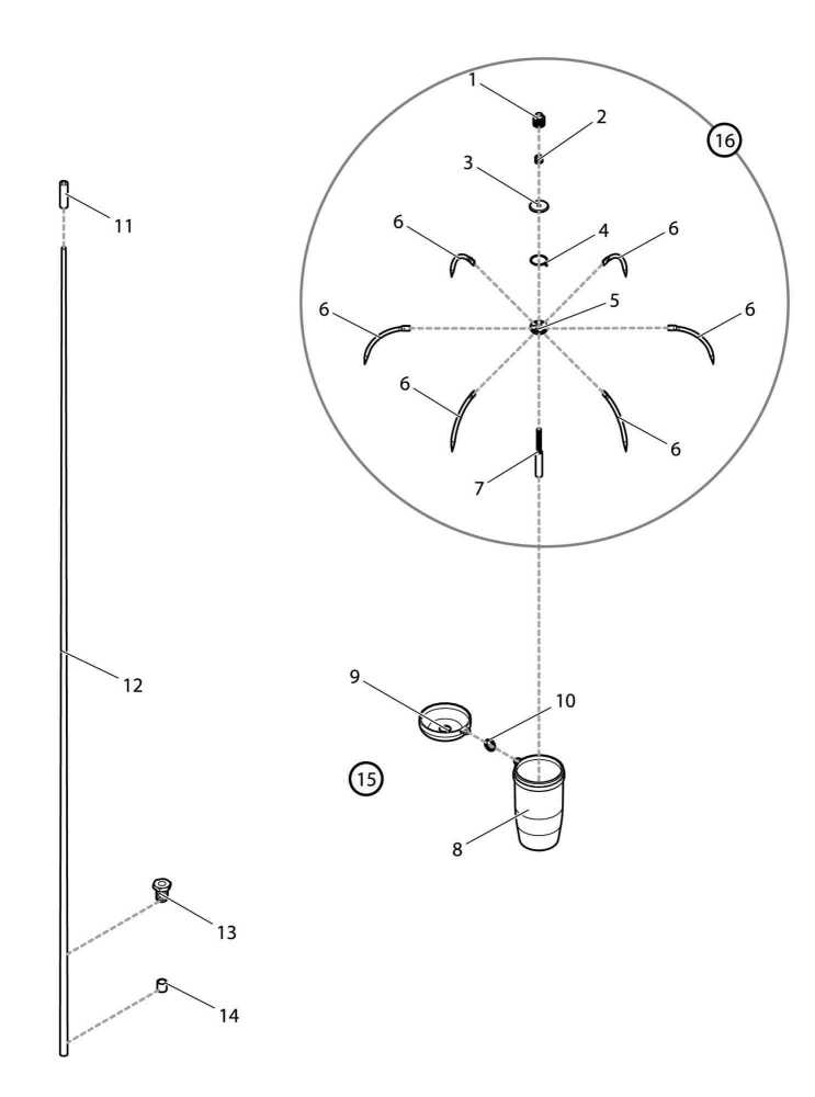 【部品】 プレート (59207) パーツNo.3 [第一精工 オートキングギャフ XLイエロー]