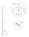 【部品】 ギャフセット (39520) パーツNo.15 [第一精工 オートキングギャフ Lレッド] [TI]