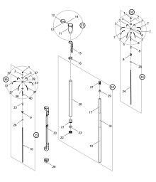 【部品】 ショルダーベルト (39927) パーツNo.33 [第一精工 オートキングギャフ230 レッド]