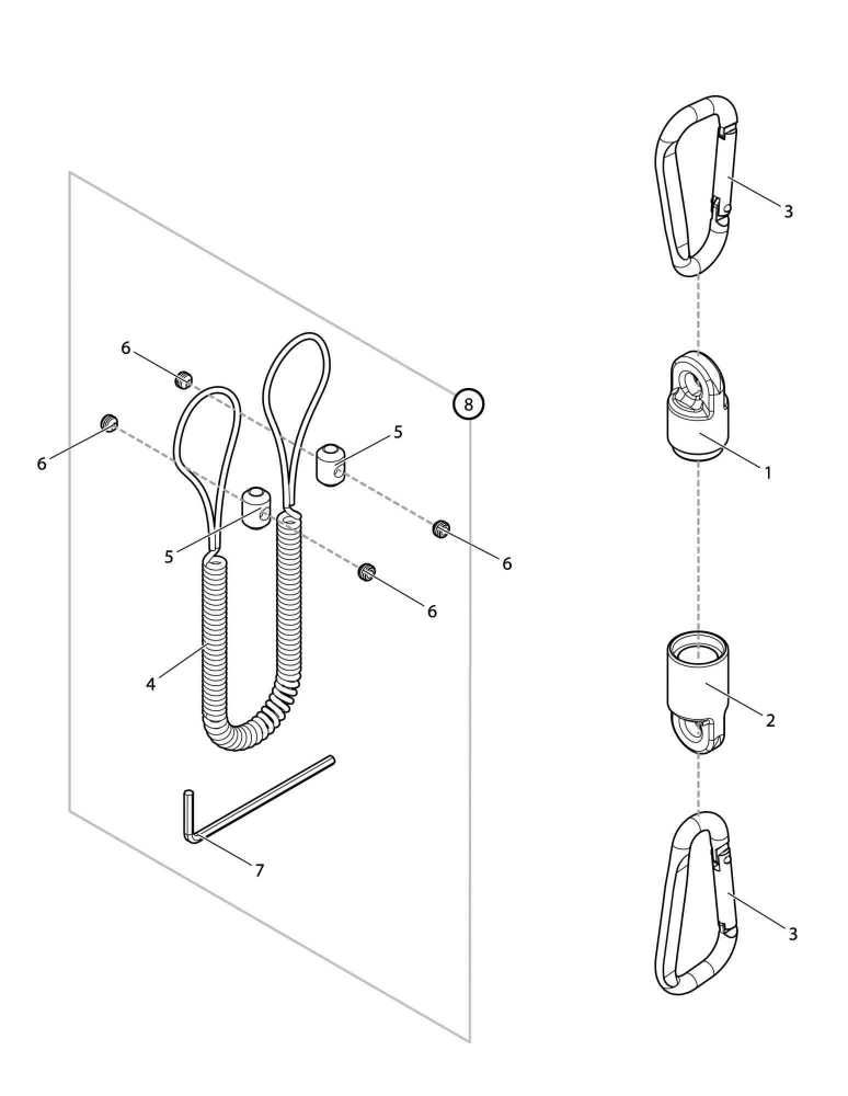 【部品】 メスホルダー (39841) パーツNo.2 [第一精工 カラビナホルダーMG 3500イエロー]