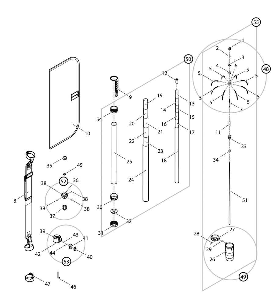 コメント メーカー：第一精工株式会社品名：針金 ( オートキングギャフ550X　レッド )：パーツNo.4