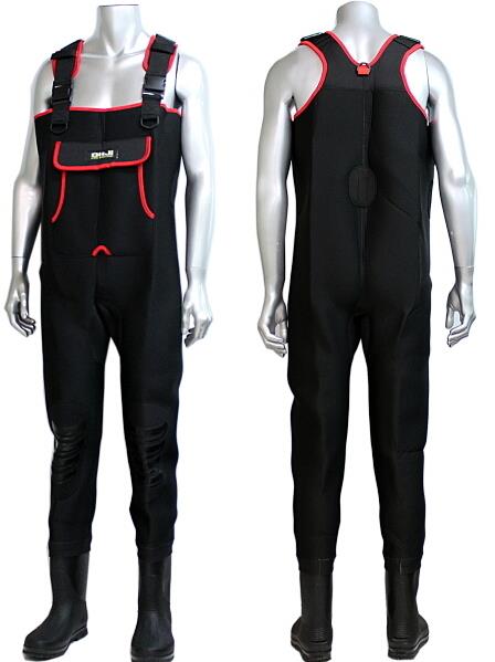 ネオプレーン チェストハイ ウェーダー フェルト底 X'SEL エクセル OH8800 4.0mm厚