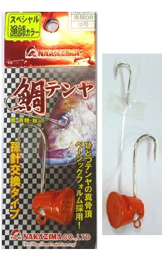 Rakuten - 鯛テンヤ3号【オレンジ(漁師カラー)】 NPK(ナカジマ)(6094)