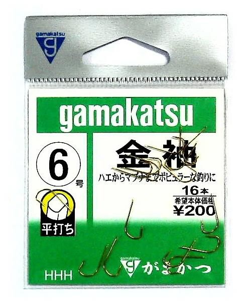 釣針 金袖 6号 がまかつ GAMAKATS #302269