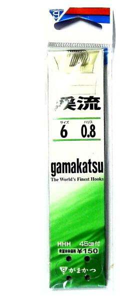 釣針 渓流 サイズ6 ハリス0.8 がまかつ GAMAKATS #437999