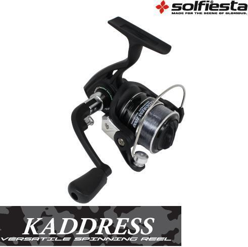 Rakuten - スピニングリール 2000 ライン付き ブラック SOLFIESTA カドレス