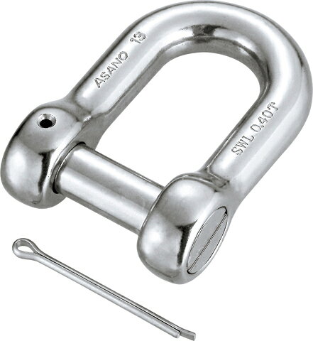 沈みシャックル (割りピン付) ASANO 浅野金属 AK11126 [TI]
