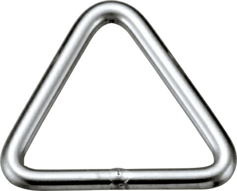 コメント 三角型リングです。メーカー：浅野金属工業品名：三角型リング※材質：SUS304サイズ(mm):5*35d(mm):5A(mm):35重量(g):19使用荷重(kg):60