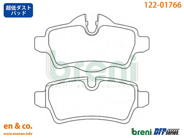 BMW MINI ミニクラブマン(R55) MM16用 リアブレーキパッド+センサー breni ☆送料無料☆