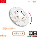 【スリット6本入】PEUGEOT プジョー 205カブリオレ 20DFC用 フロントブレーキローター 左右セット breni ☆送料無料☆