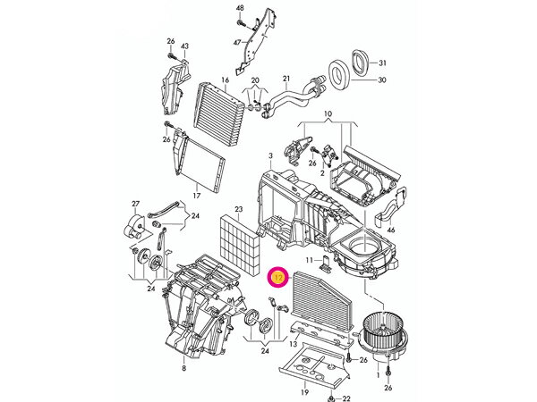 【高性能】Audi アウディ S3(A5) 8PCDLF用 MANN フレシャスプラス エアコンフィルター(右ハンドル車用) ☆送料無料☆