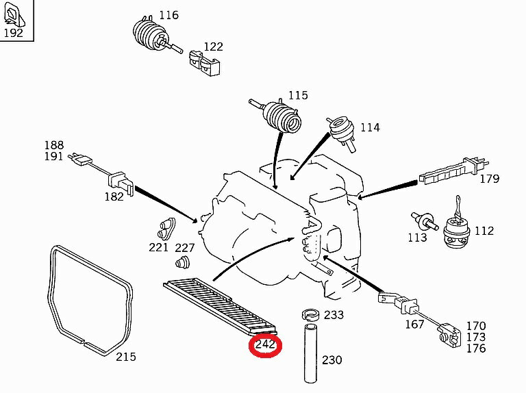 ベンツ Eクラスステーションワゴン(T124) 124082用 エアコンフィルター Mercedes-Benz メルセデス・ベンツ ☆送料無料☆