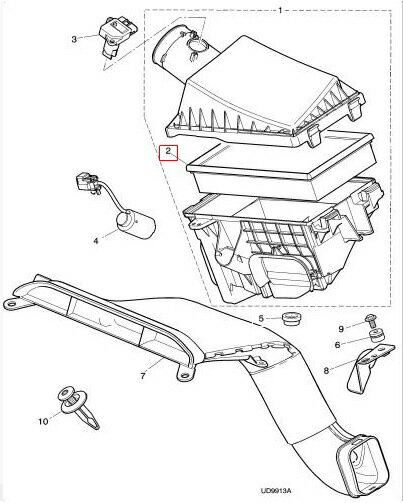 JAGUAR ジャガー XJR(X350) J73TA用 エアフィルター 2個セット ☆送料無料☆