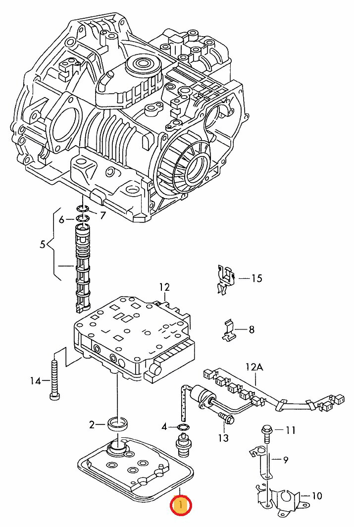 【在庫処分セール!】VW ゴルフカブリオレ 1EAGG用 ATオイルフィルター Volkswagen フォルクスワーゲン ☆送料無料☆ 当日発送可能(弊社在庫品の場合) 2