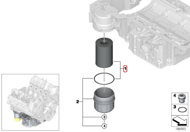 BMW X5(F15) KR44用 オイルフィルター ☆送料無料☆