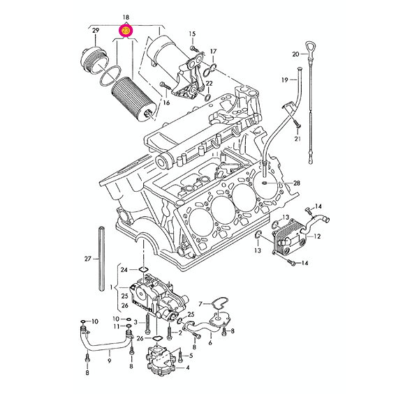 Audi アウディ S4 B6 B7 8EBBKF オイルフィルター | S4 アバントS4