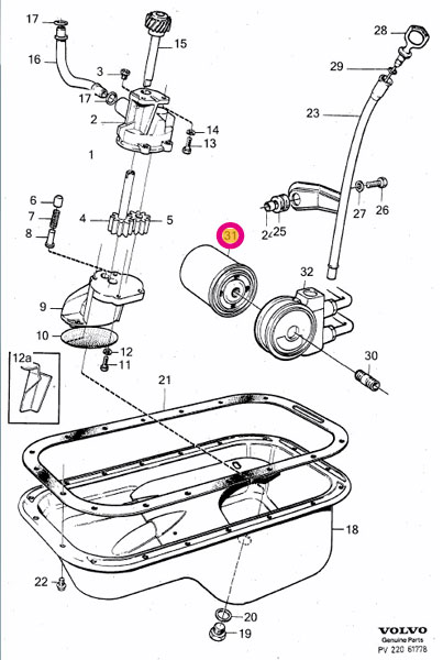 VOLVO ボルボ 850エステート 8B5254W オイルフィルター | GLT 2.5 20V 2.5T