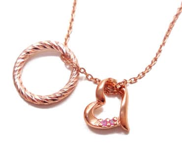 ネックレス レディース シンプル 3way ホワイトサファイア ピンクサファイア entiere アンティエーレ P8891