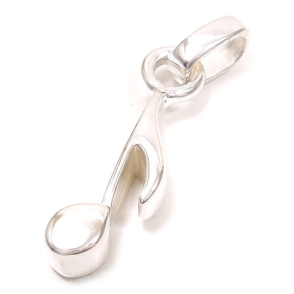 チャーム ペンダントトップ シルバー925 音符 イタリア製 サツルノ インポート レディース メンズ