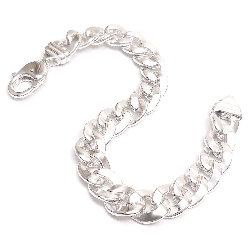Silver - entiere アンティエーレ ブレスレット 丸キヘイチェーン 21.5cm シルバー925 メンズ