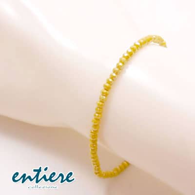 ブレスレット スワロフスキー レディース メンズ イエロー entiere アンティエーレ BF37584 18cm