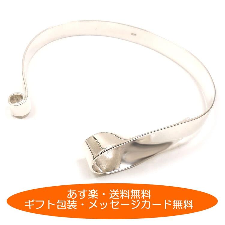 バングル レディース シルバー925 リボン風 プレゼント ギフト 贈り物