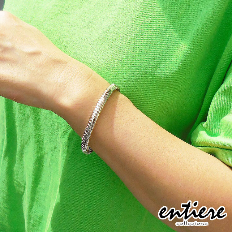 バングル レディース シルバー925 ロジウムコーティング スネーク