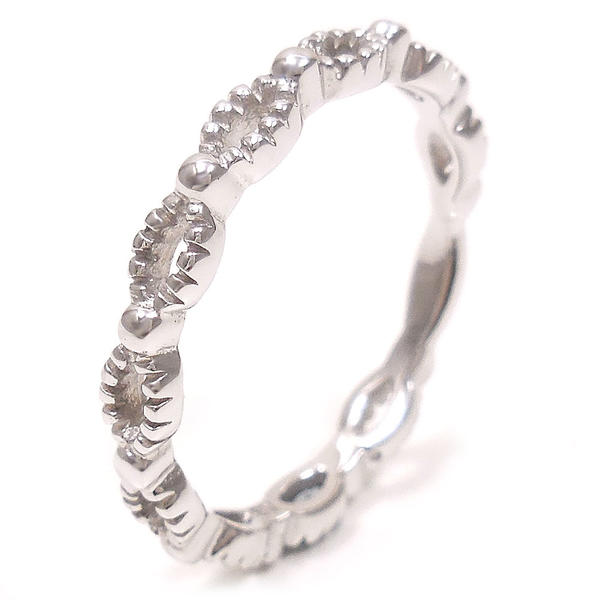 entiere アンティエーレ リング 指輪 マーキス模様 シルバー925 ロジウムメッキ レディース