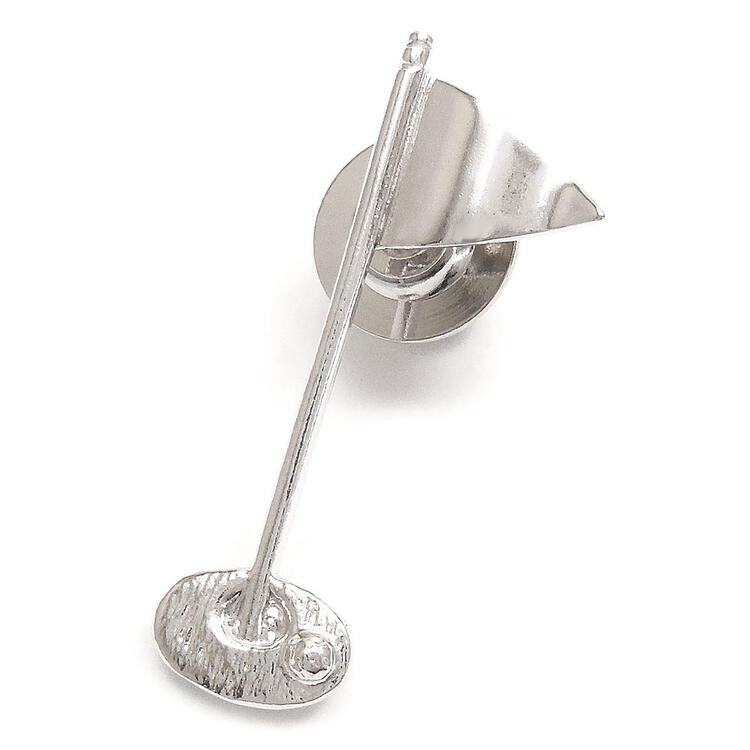 ピンブローチ ラペルピン シルバー925 ゴルフフラッグ レディース メンズ プレゼント ギフト