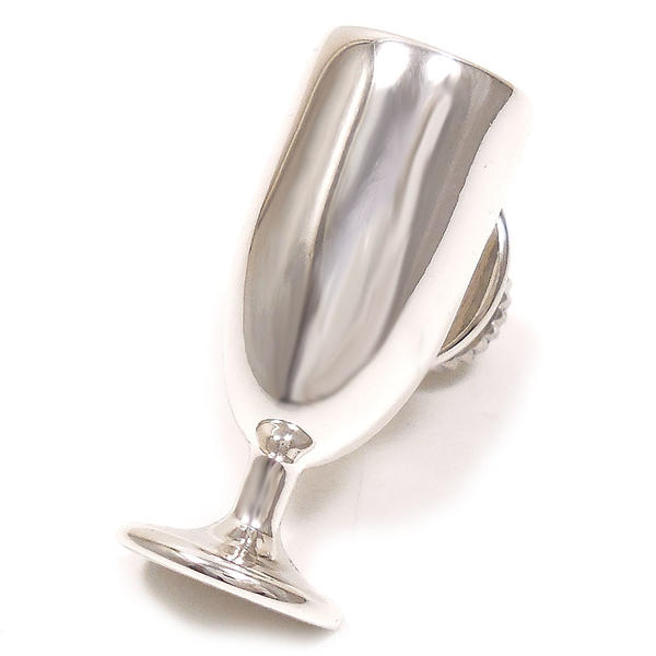 ピンブローチ ラペルピン シルバー925 ビールグラス イタリア製 サツルノ インポート メンズ レディース プレゼント ギフト