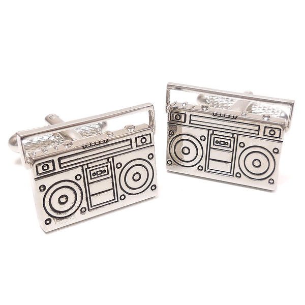 カフスボタン カフリンクス ラジカセ レトロ