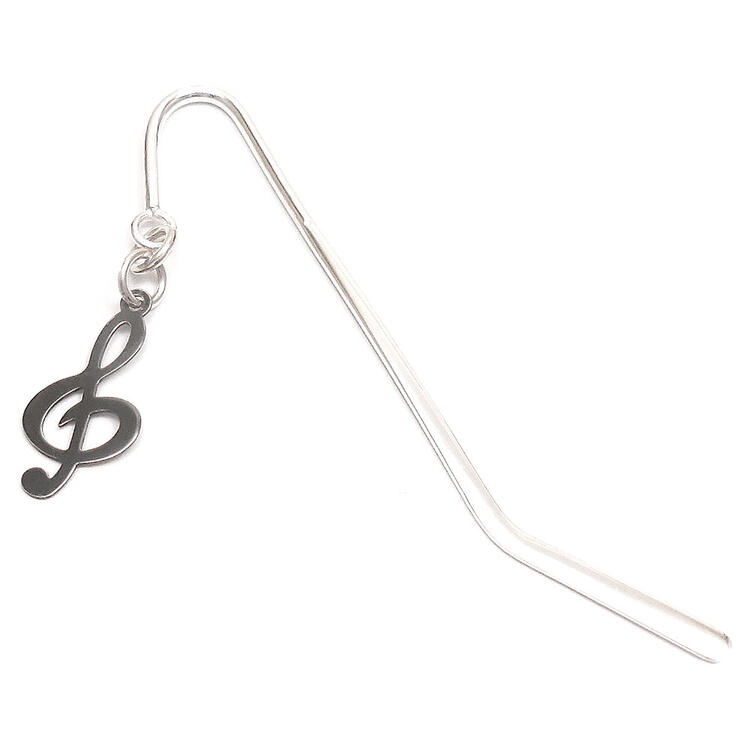 銀のしおり 栞 ブックマーク ブックマーカー ト音記号チャーム シルバー925