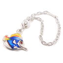 キーホルダー キーチェーン シルバー925 熱帯魚 エナメル彩色 イタリア製 サツルノ インポート プレゼント ギフト